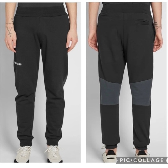 CHAMPION X WOOD WOOD COLLAB Men’s Black Grn Business Track Pant Made In Italy S - Picture 1 of 9